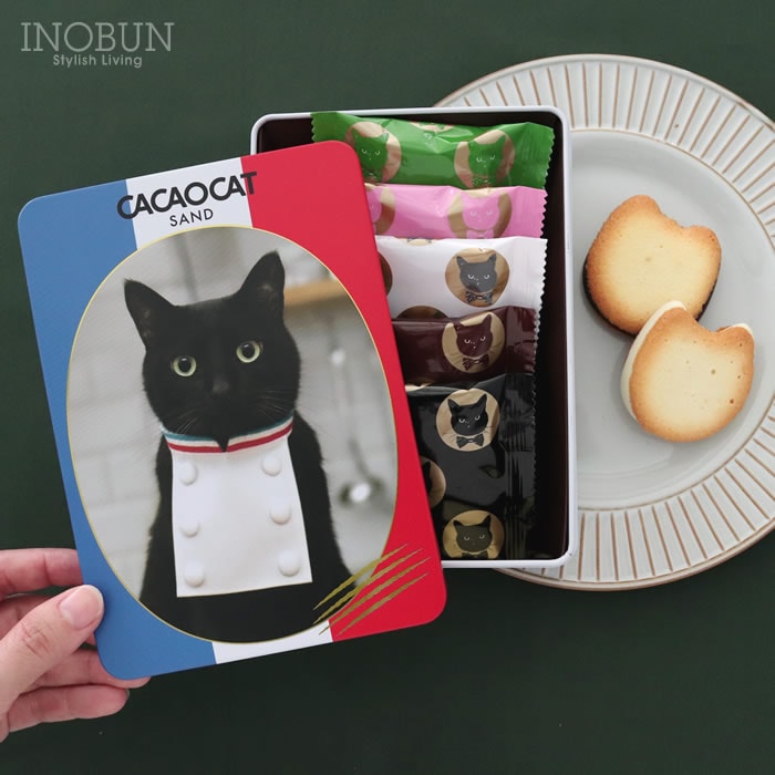 CACAOCAT SAND 缶 ミックス5個入り CAT ラングドシャ DADACA プレミアム ねこ スイーツ 北海道