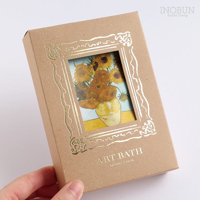 DAILY MUSEUM バスソルト 3包セット ひまわり 日本製 ゴッホ アート