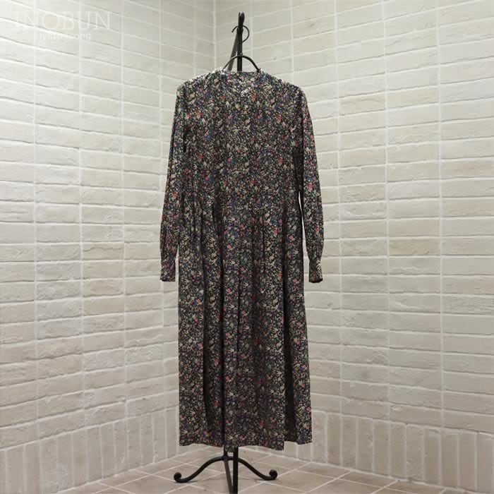 イノブン別注 J.Sloane LIBERTY キーネック すっきり見えワンピース