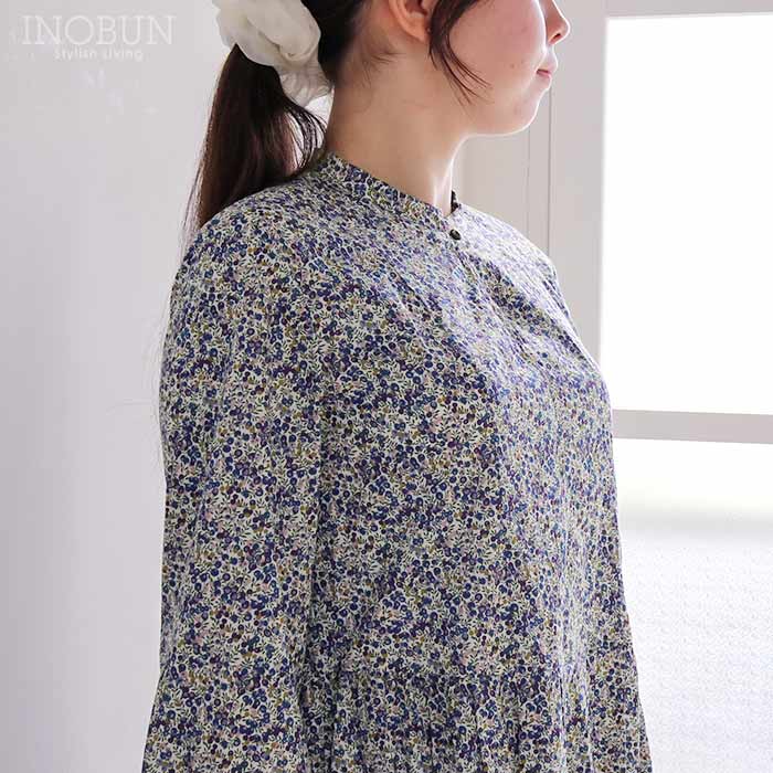 イノブン別注 J.Sloane LIBERTY キーネック すっきり見えワンピース