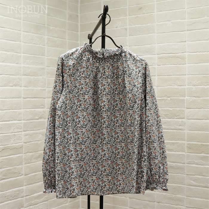 イノブン別注 Parkes LIBERTY シャーリングプルオーバーブラウス