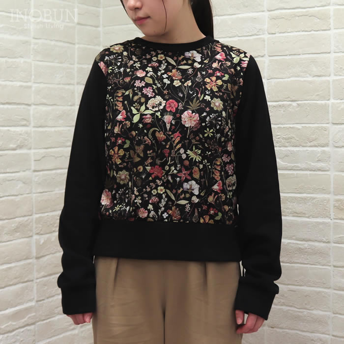 Coupole リバティプリント フロント LIBERTY ウラ起毛布帛カットソー