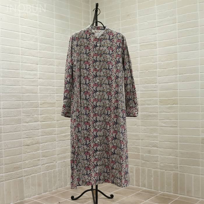 Parkes LIBERTY バンドカラーフレアワンピース コーデュロイ BELTON/J25AU