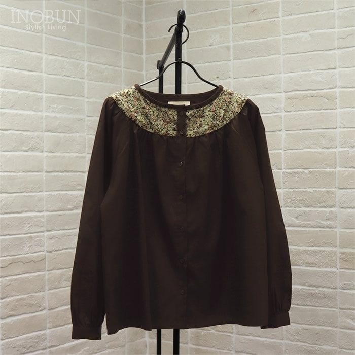 新品LIBERTYコーデュロイヨーク切替ギャザーＯＰ ブラウン LIBERTY（リバティ）｜イノブンオンラインショップ