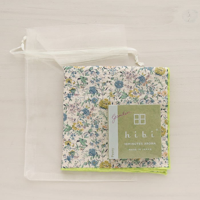 hachi＊リバティ生地使用＊巾着セット hibi＆リバティハンカチギフト LIBERTY オーガンジー巾着 プチギフト