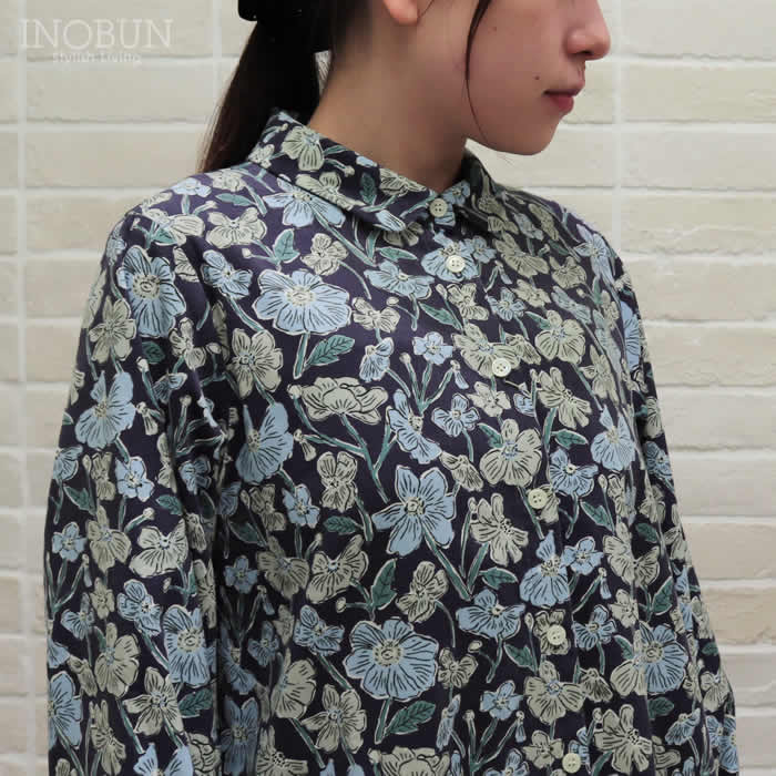 Vent d'ouest LIBERTY 細コール ワンピース LOUIE'S POPPIES