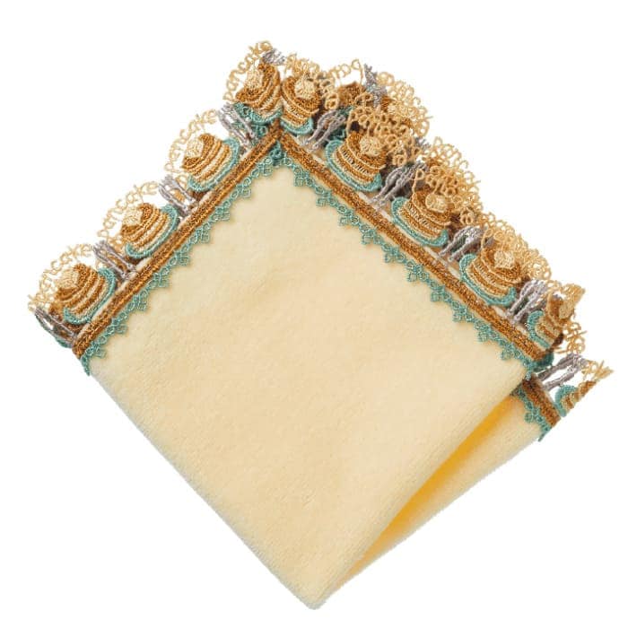 【販売開始前】近沢レース店 パンケーキ パウダーイエロー 2月 シーズンタオルハンカチ