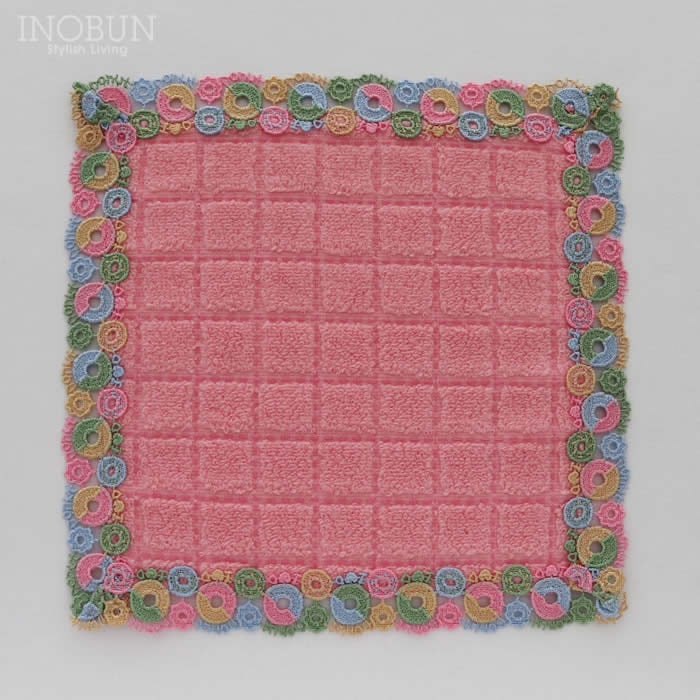 3月2日販売開始】近沢レース店 ドーナツ ピンク 2月 シーズンタオル