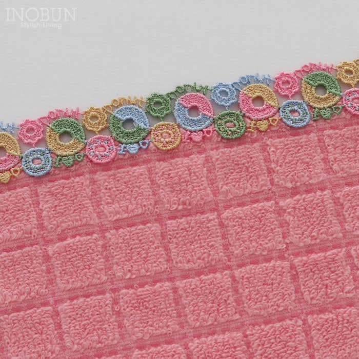 3月2日販売開始】近沢レース店 ドーナツ ピンク 2月 シーズンタオル