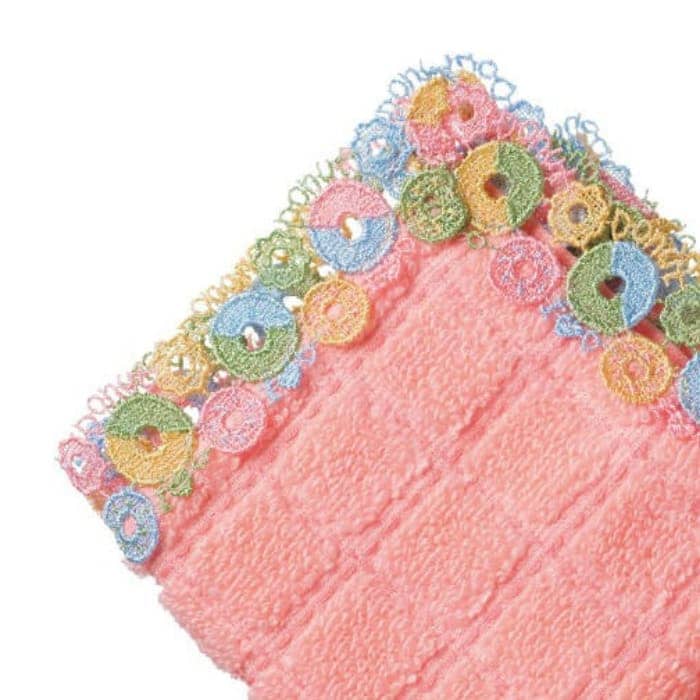 販売開始前】近沢レース店 ドーナツ ピンク 2月 シーズンタオルハンカチ