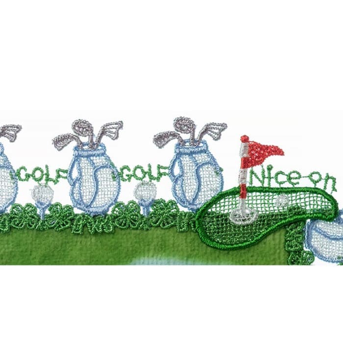 販売開始前】近沢レース店 ゴルフ ブルー 4月 シーズンタオルハンカチ