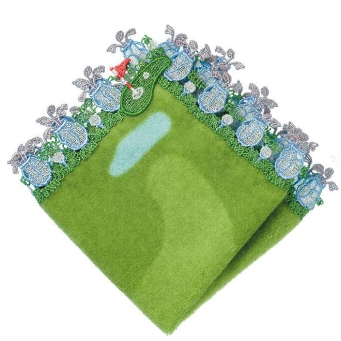 【販売開始前】近沢レース店 ゴルフ ブルー 4月 シーズンタオルハンカチ