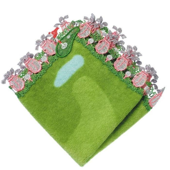 【販売開始前】近沢レース店 ゴルフ ピンク 4月 シーズンタオルハンカチ