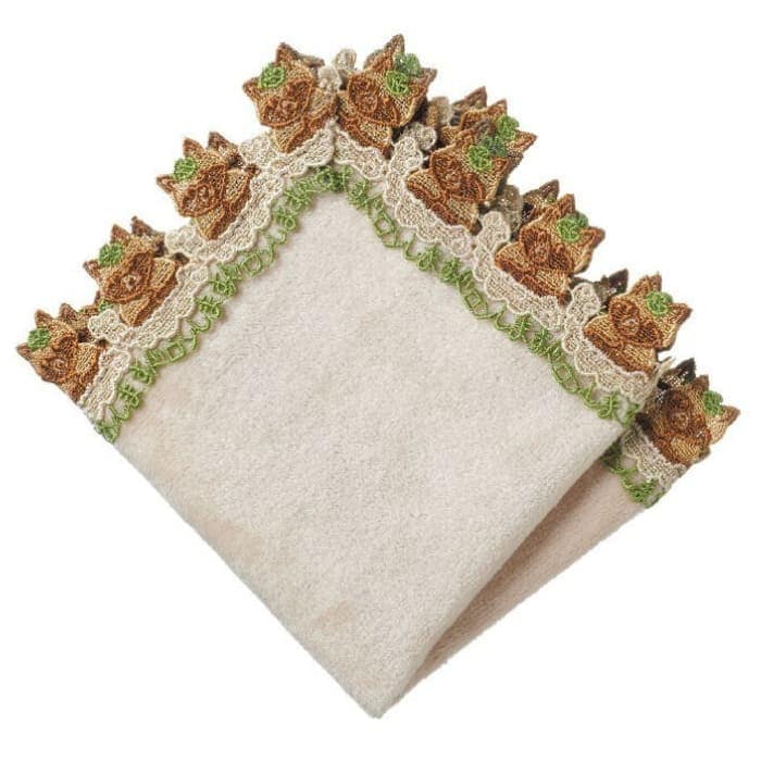 【販売開始前】近沢レース店 ドロンします ベージュ 5月 シーズンタオルハンカチ