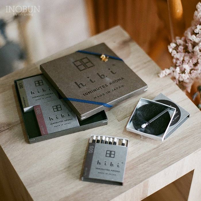 hibi ヒビ 10MINUTES AROMA 和の香り 3種ギフトボックス ペーパー