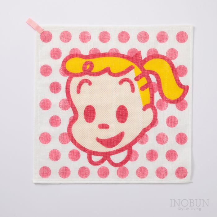 数量限定 OSAMU GOODS かや織ふきん 女の子 ジル ピンク 約30 × 30cm オサムグッズ 中川政七商店