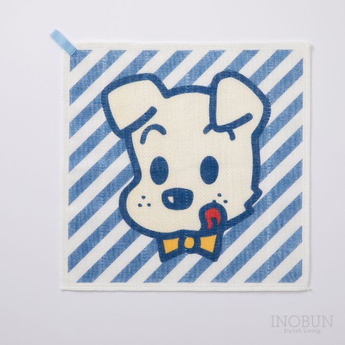 数量限定 OSAMU GOODS かや織ふきん いぬ ドッグ ブルー  約30 × 30cm オサムグッズ 中川政七商店