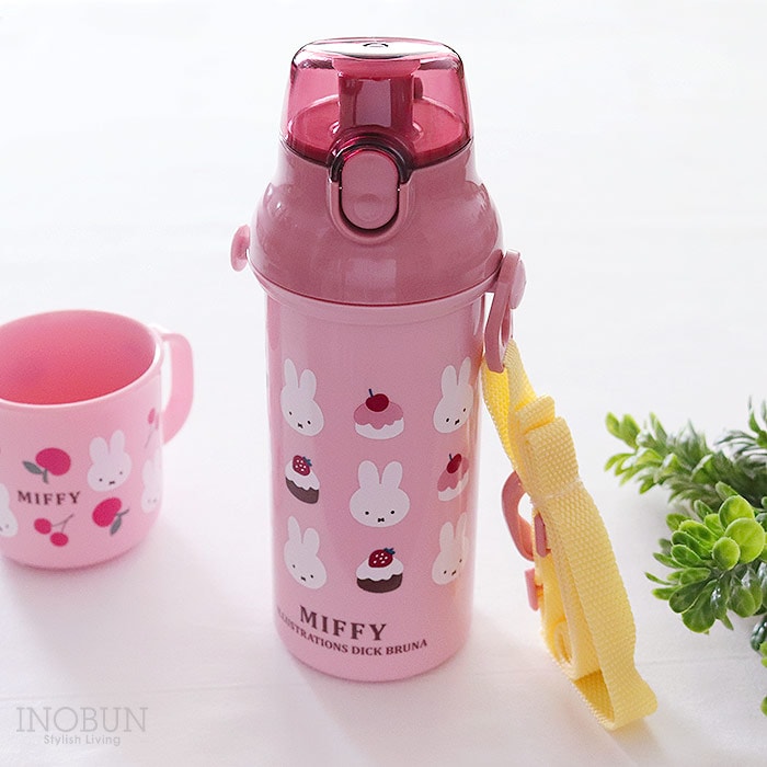 ミッフィー 抗菌 ワンタッチボトル 子供用 水筒 食洗機対応 日本製 480ml ケーキ 入園入学