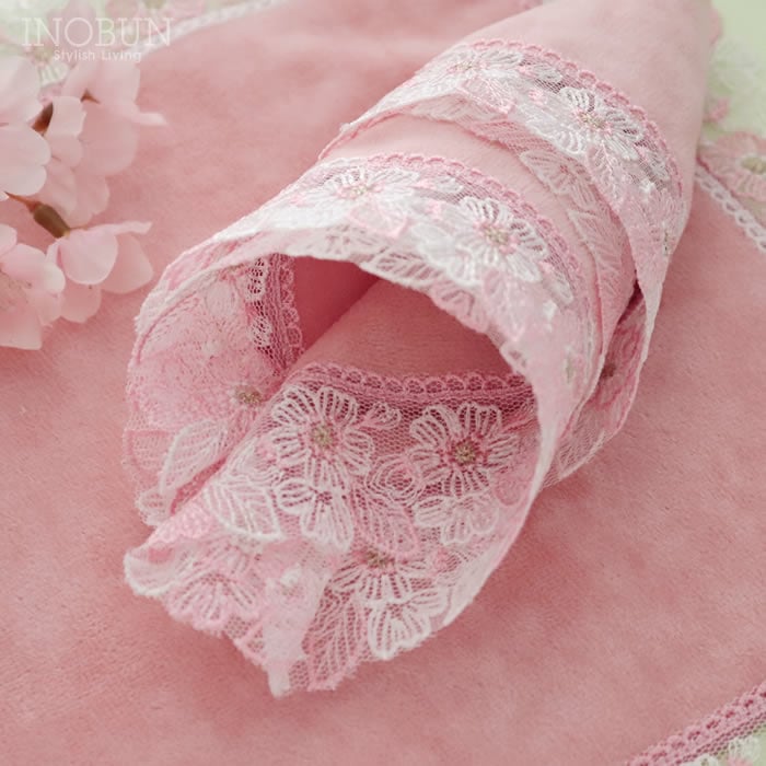 近沢レース店 桜便り ピーチ シーズンタオルハンカチ