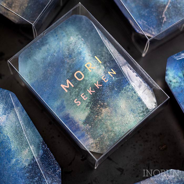 宝石石鹸 ラブラドライト すみれの香り 55g 森石鹸 日本製 洗顔 手洗い 体洗い 石けん ギフト