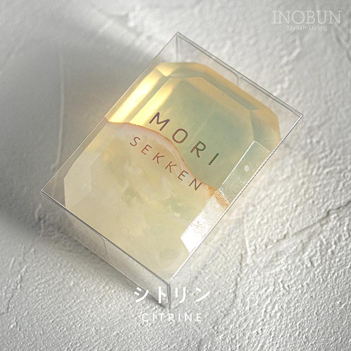 宝石石鹸 シトリン レモン＆オレンジスイートの香り 55g 森石鹸 日本製 洗顔 手洗い 体洗い 石けん ギフト 日本製