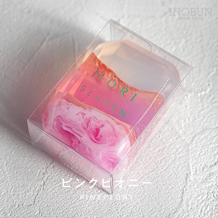 宝石石鹸 ピンクピオニー 芍薬 シャクヤクの香り 55g 森石鹸 日本製 洗顔 手洗い 体洗い 石けん ギフト