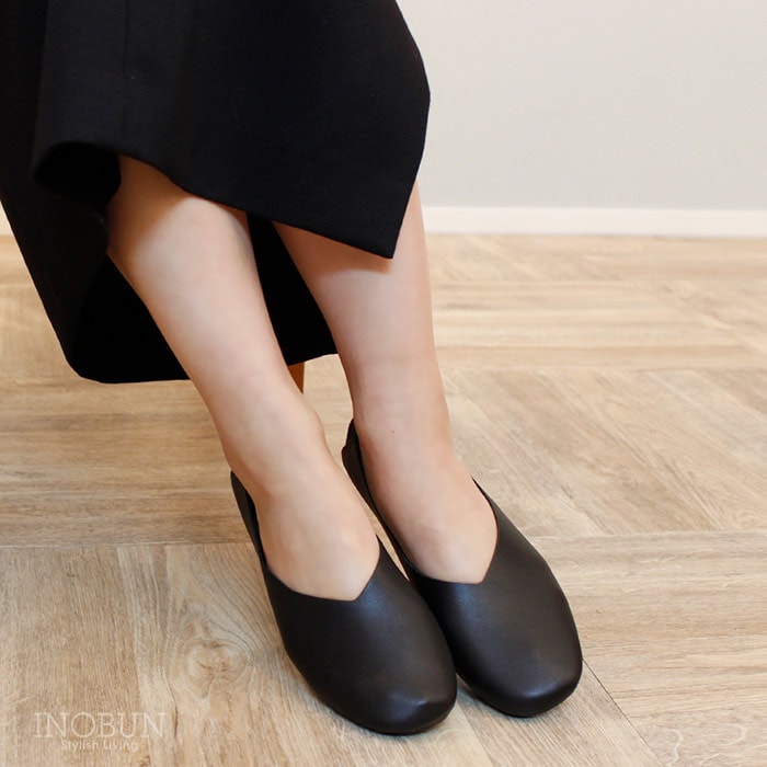 レプリエ ノイエ 携帯スリッパ 折りたたみスリッパ ブラック Mサイズ