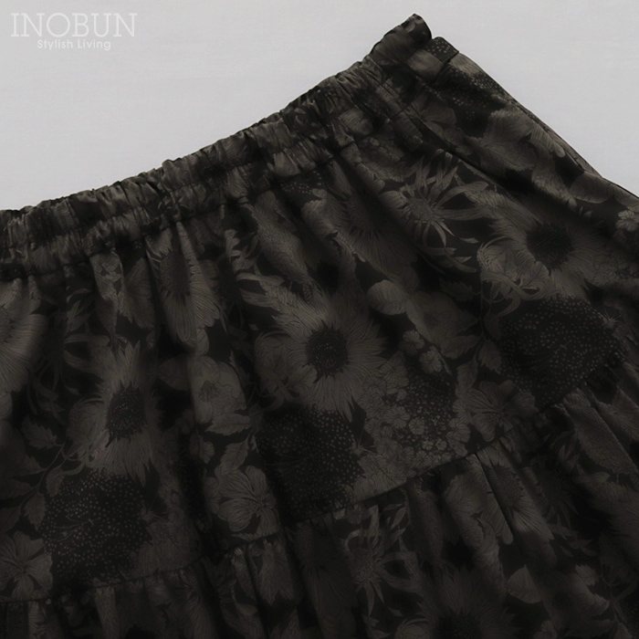 イノブン別注 Vent d'ouest リバティ ティアードスカート 38サイズ