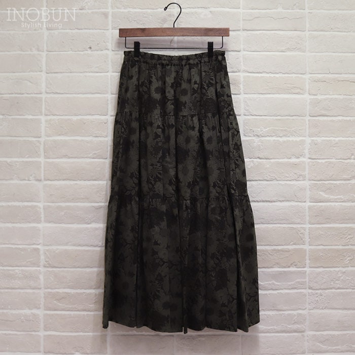 イノブン別注 Vent d'ouest リバティ ティアードスカート 38サイズ