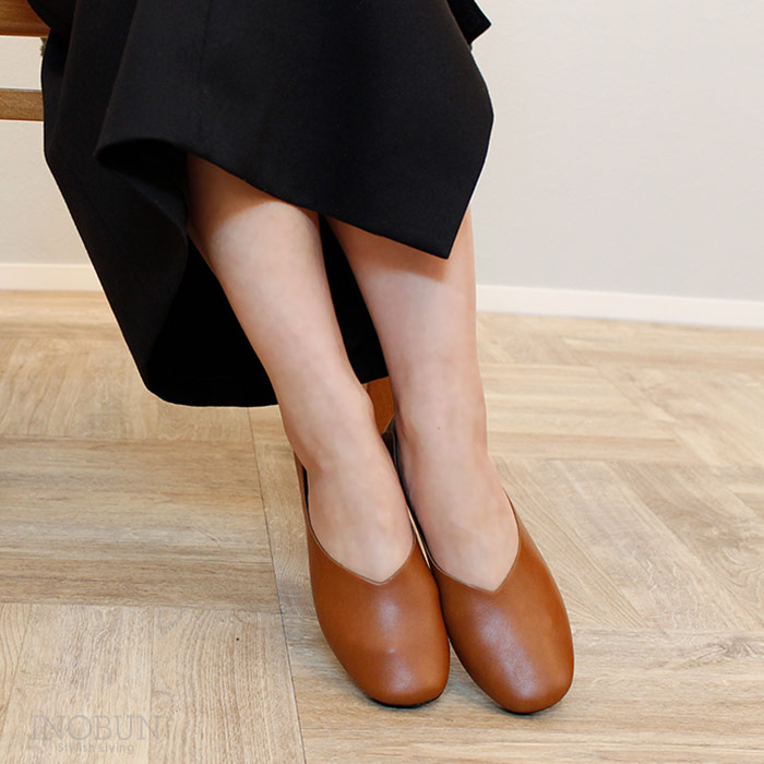 パラデック レプリエ ノイエ 携帯スリッパ 折りたたみスリッパ ブラウン Mサイズ ポーチ付き 入園入学式 トラベル おしゃれ