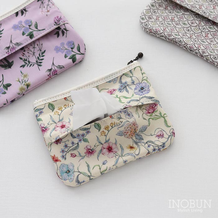 リバティ ティッシュポーチ 02 バタシーブルームズ CR フローレットロンドン コンパクト ミニポーチ Battersea Blooms ギフト