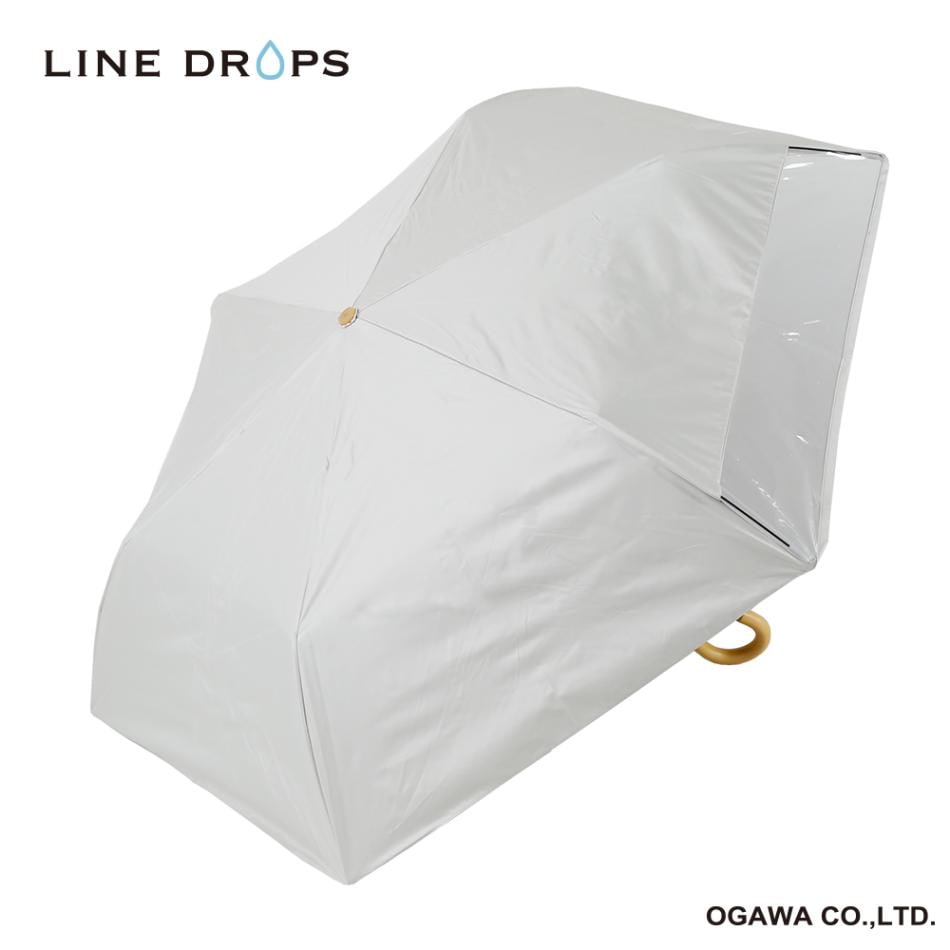 キッズ 折りたたみ傘 ホワイト 晴雨兼用 無地 55cm  完全遮光 遮熱 窓付き WH シンプル ユニセックス