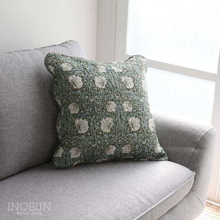 限定価格 キルト クッションカバー クラシカルフラワー 45 × 45cm 花柄 キルトのある暮らし  母の日