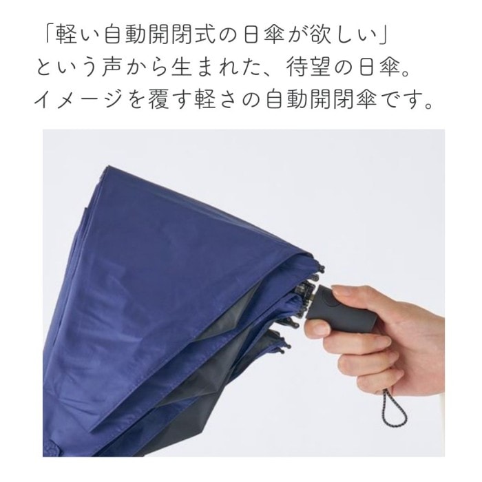マジカルテックプロテクション 超軽量 日傘 自動開閉 ブラック 50cm