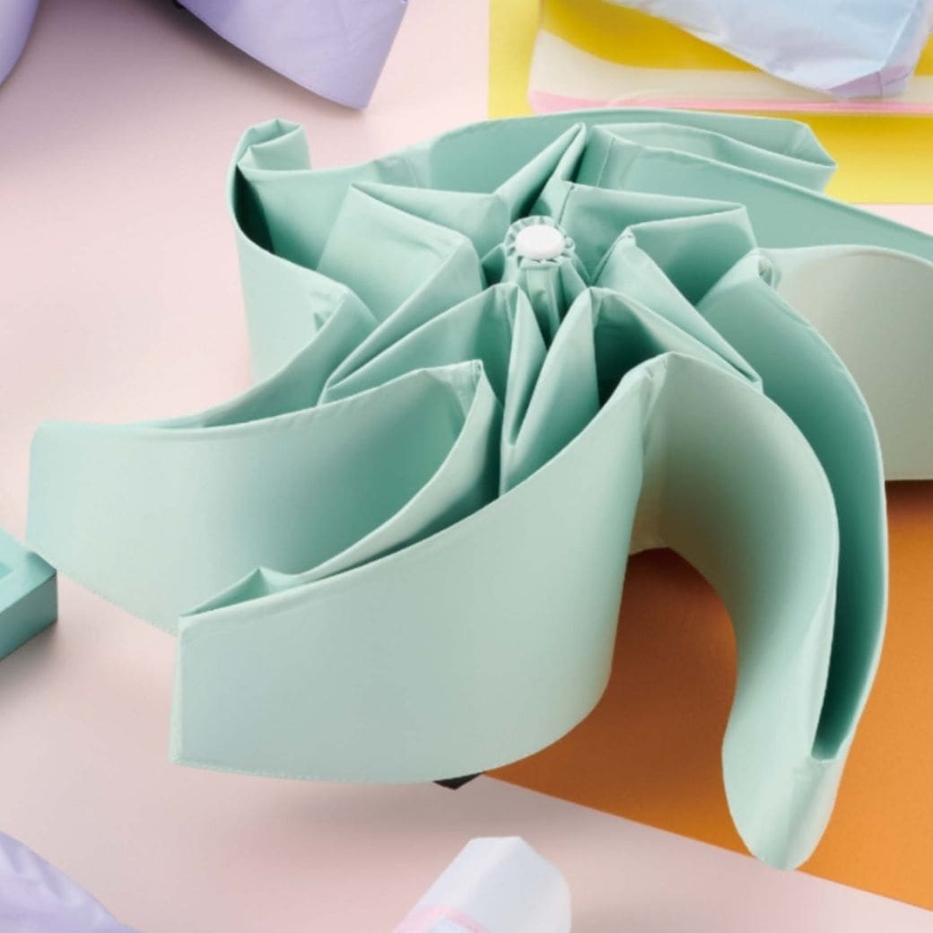 パッとさして、サッとしまえる傘 ライトグリーン