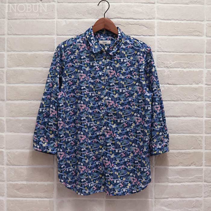 【美品】parks リバティ　ブラウス 楽天市場】20%OFF [242] リバティ ブラウス × パークス スタンドカラー