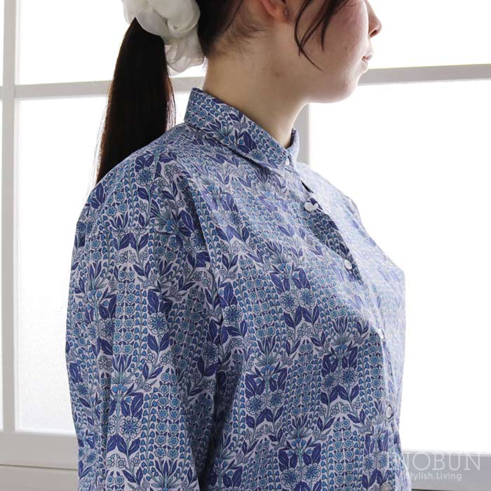 Parkes リバティ コンパクトボックスシャツ ブラウス Mサイズ 長袖