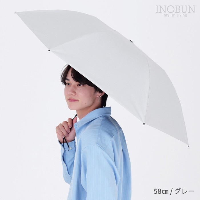 ラディクール 日傘 自動開閉 耐風 グレー 58cm 完全遮光 遮熱 晴雨兼用 ミニ 58 GY 折りたたみ傘 ラディクール遮光オートマティック耐風ミニ58