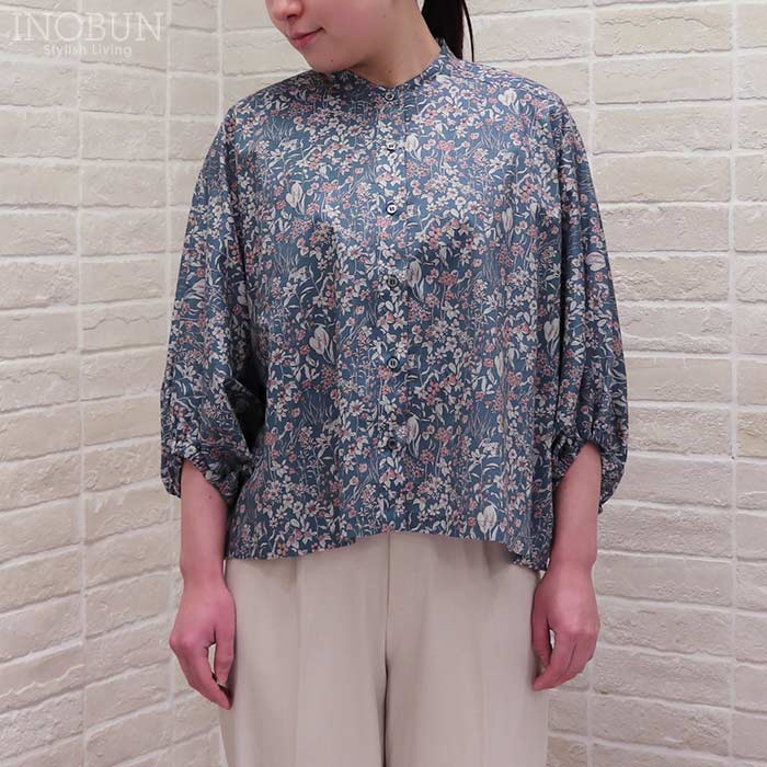 20％OFFクーポン対象】amherst リバティ オフカラーブラウス Mサイズ 7