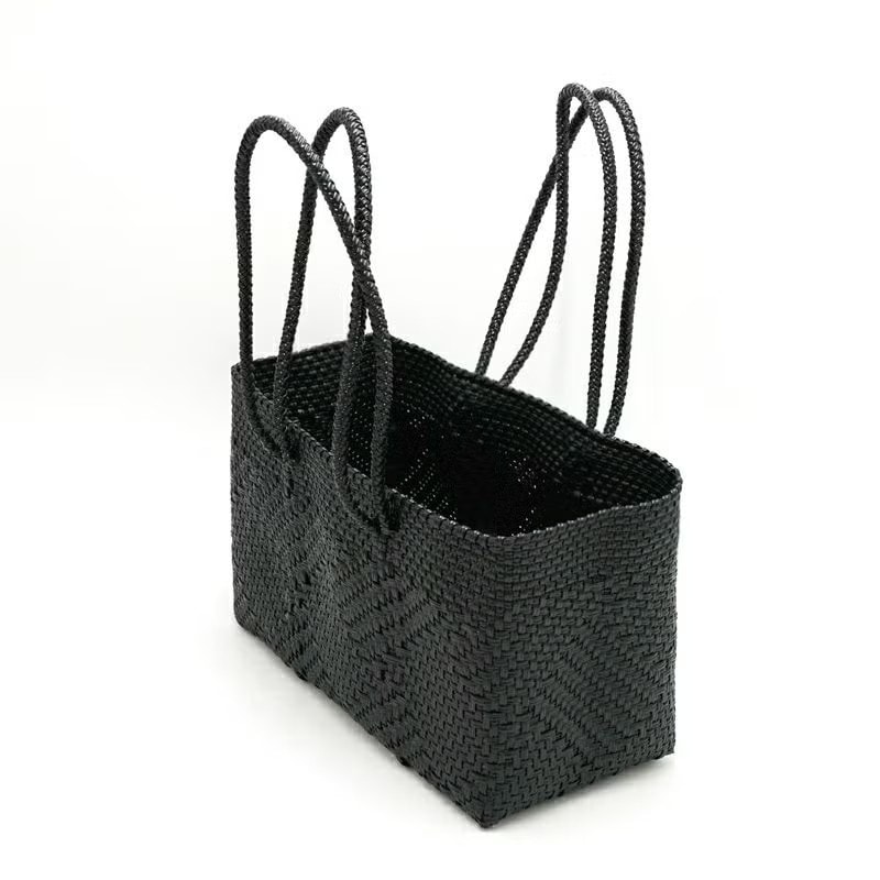 ラドロー　シャーリングハンドルバッグ M (Velvet) (ブラック/F) Shirring handle bag velvet S | LUDLOW