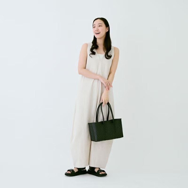 メルカド バッグ レトラ チワワ ブラック TAPETE CHIWAWA STYLE タペテ Letra チャーム付き かごバッグ
