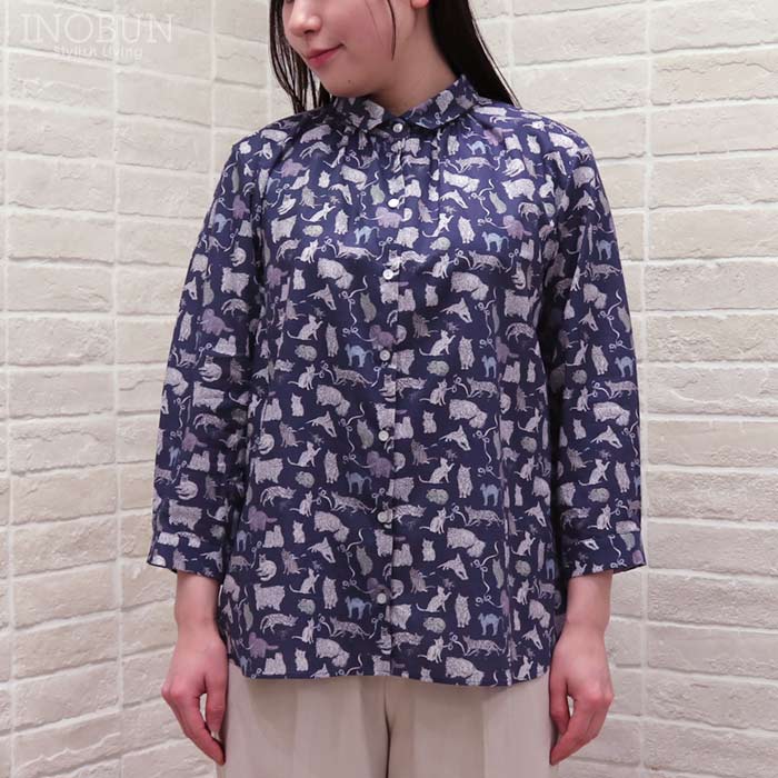 J.Sloane リバティ ベーシック角衿ブラウス Koh & Eito/25AU コー J.Sloane リバティ ベーシック角衿ブラウス Koh & Eito/25AU コー