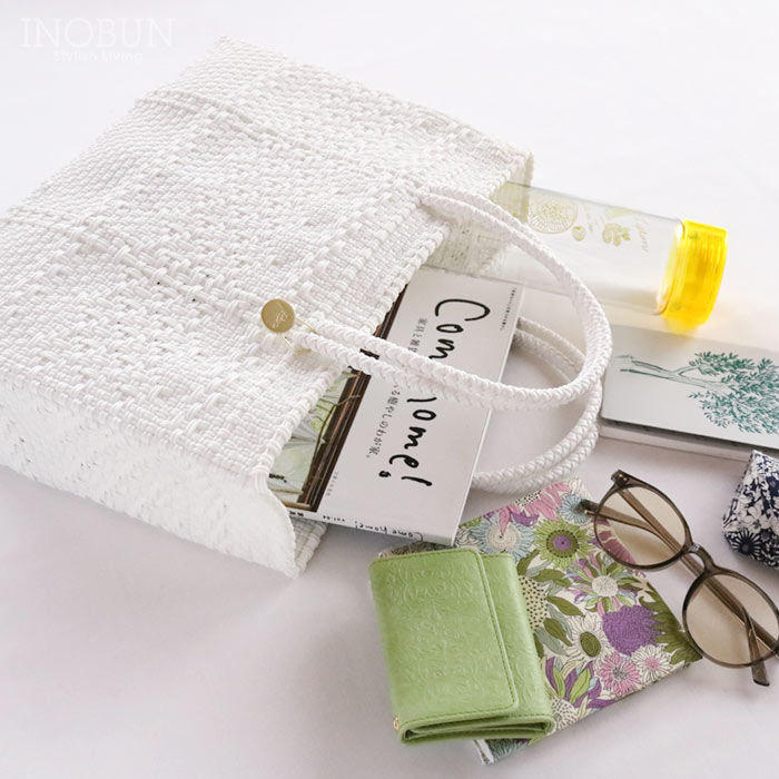 Letra メルカドバッグ 白 Mサイズ　マルシェバッグ＆ミニバッグ MERCADO BAG - TAPETE - White (XS) | Letra｜レトラ公式通販