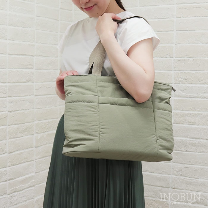 おでかけ保冷トートバッグ カーキ イノブンオリジナル