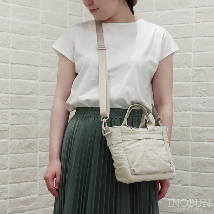 おでかけ保冷ショルダーバッグ ベージュ イノブンオリジナル
