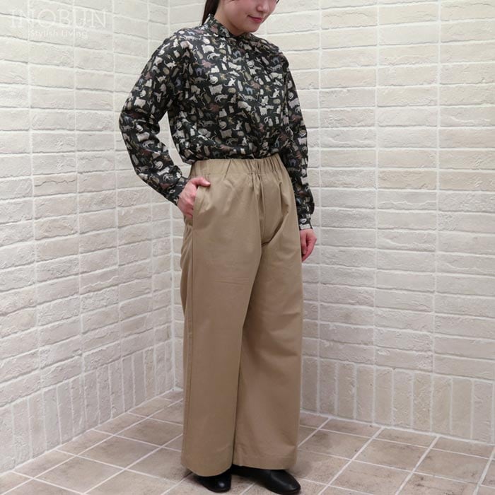 PONT DE CHALONS フルレングス ドロストパンツ Mサイズ ベージュ ポンデシャロン