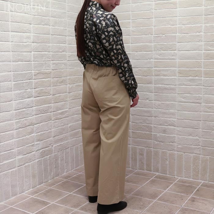 PONT DE CHALONS フルレングス ドロストパンツ Mサイズ ベージュ
