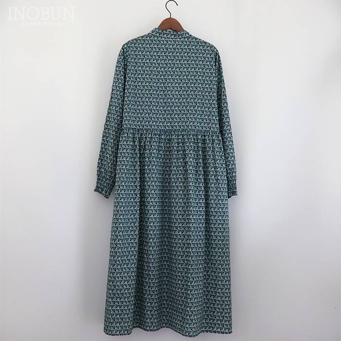 リバティ　クィーンカットギャザーワンピース(Decadent Blooms) sosotto リバティタナローン スタンドギャザーワンピース Mサイズ