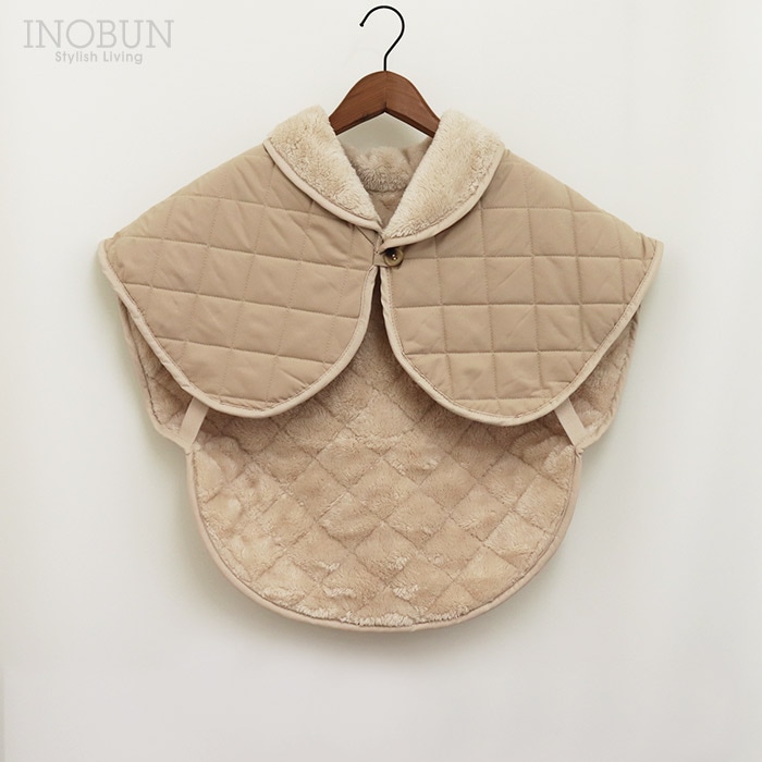 ショルダーケープ Daily Quilt3 ライトベージュ INOBUN オリジナル 温活