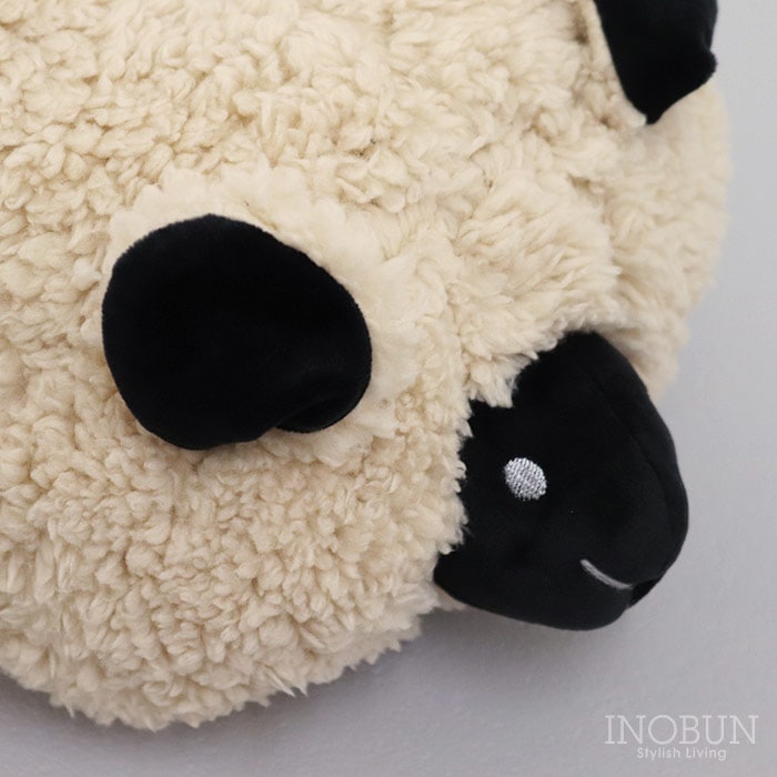 ティッシュボックスカバー fluffy sheep13 ベージュ INOBUN オリジナル